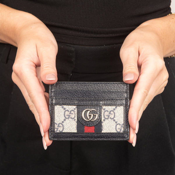 Pre-Owned Gucci Ophida GG Card Case