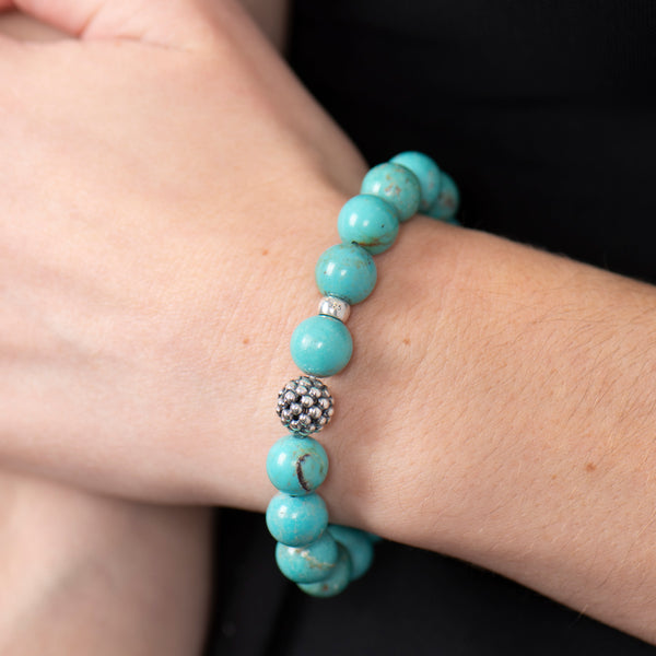 Pre-Owned Lagos Turquoise Maya Bead Bracelet