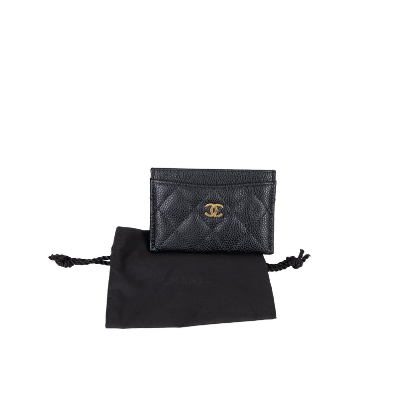 Pre-Owned Chanel Caviar Classic Card Holder