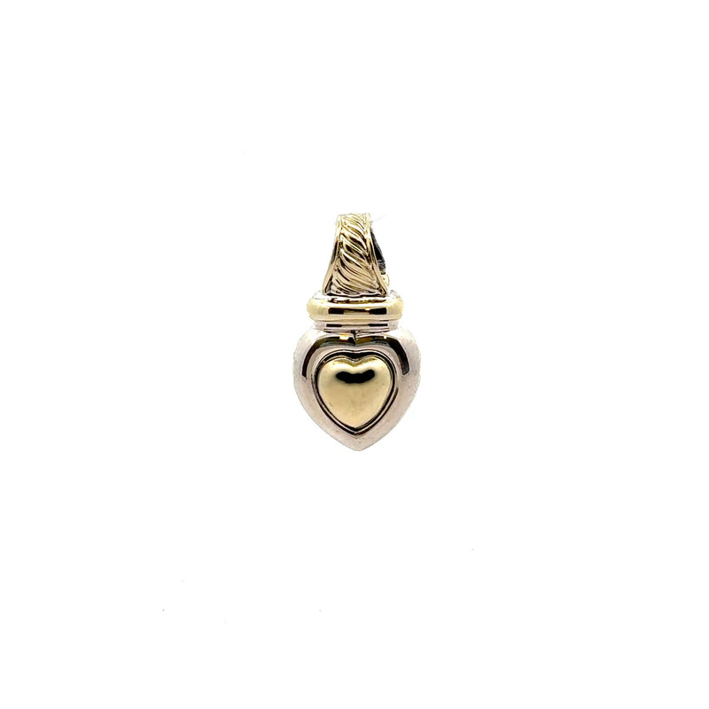 Pre-Owned David Yurman Two-Tone Heart Enhancer