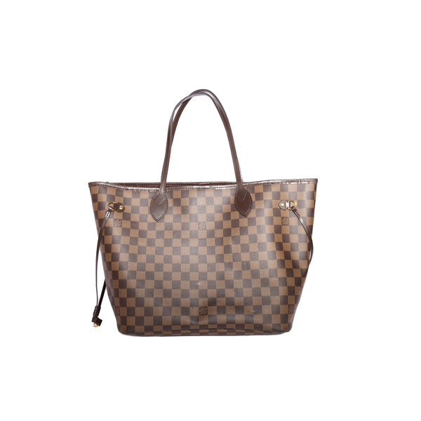 Pre-Owned Louis Vuitton Ebene Neverfull MM