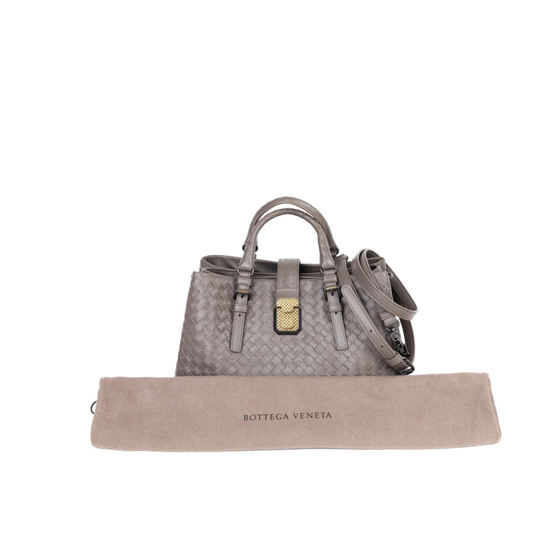 Pre-Owned Bottega Veneta Intrecciato Small Roma Tote