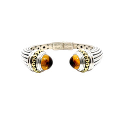 Pre-Owned Lagos Two-Tone Citrine Hinged Cuff