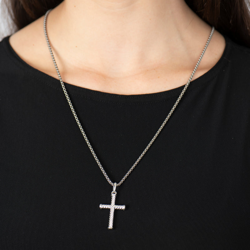 Pre-Owned David Yurman Cable Cross Pendant