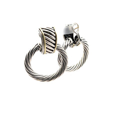 Pre-Owned David Yurman Thoroughbred Doorknocker Earrings