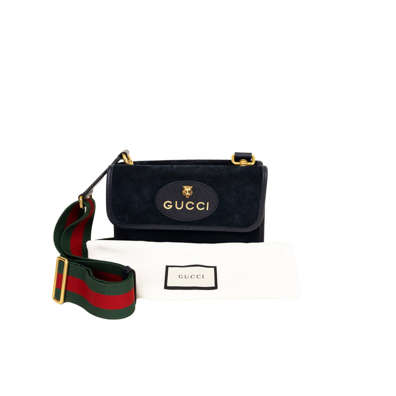 Pre-Owned Gucci Neo Vintage Suede Small Messenger