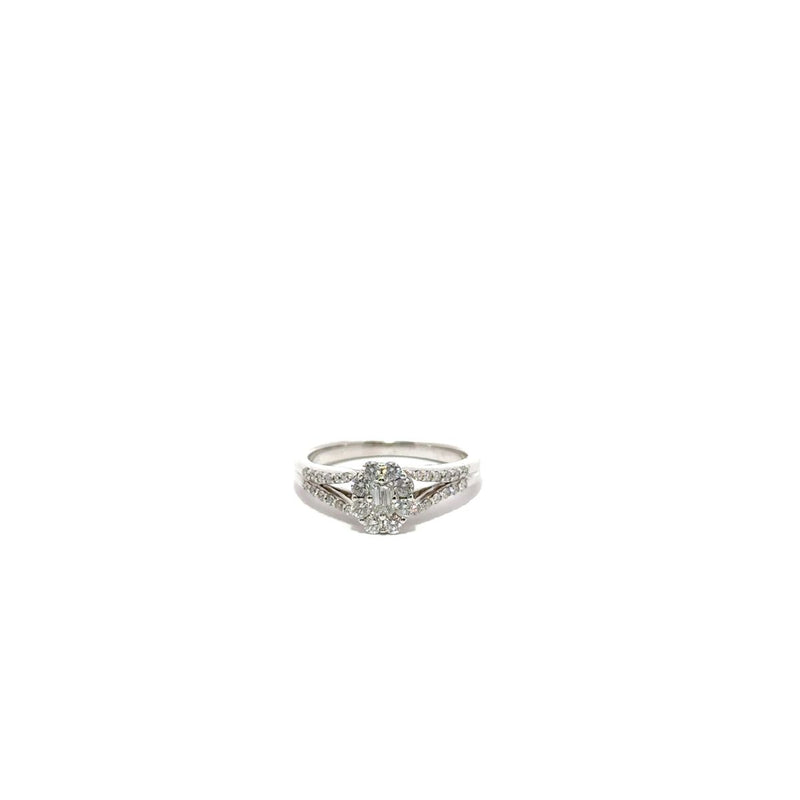 Michael Werdiger Diamond Halo Top Ring