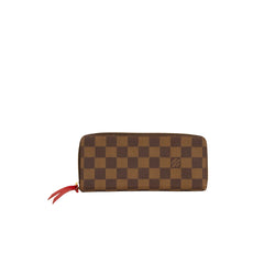 Pre-Owned Louis Vuitton Damier Ebene Clemence Wallet