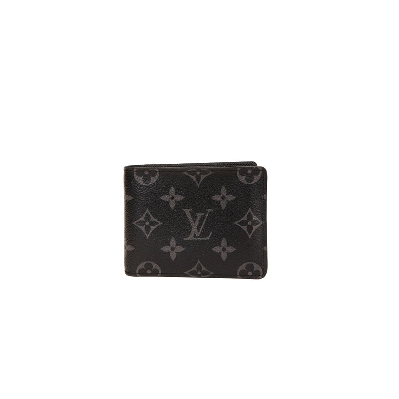 Pre-Owned Louis Vuitton Monogram Eclipse Slender Wallet