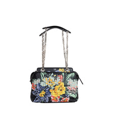 Pre-Owned Fendi Dotcom Click Floral Quilted Bag