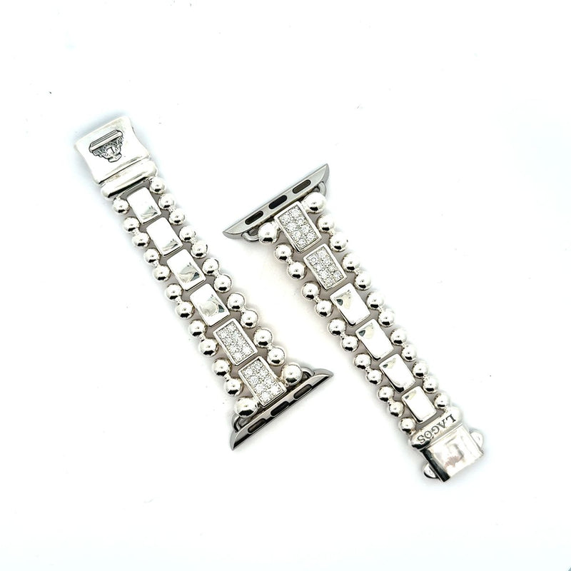 Pre-Owned Lagos Diamond Smart Caviar Watch Bracelet