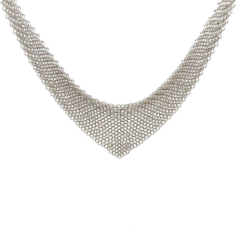 Pre-Owned Tiffany & Co. Elsa Peretti Mesh Bib Necklace