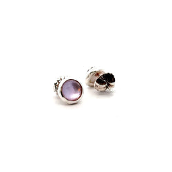 Pre-Owned Ippolita Rose Quartz Stud Earrings