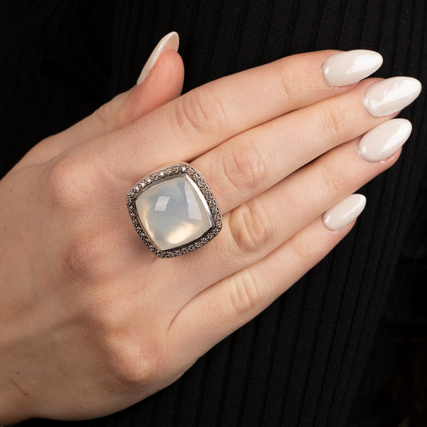 Pre-Owned David Yurman Moon Quartz Albion Ring