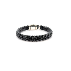 Pre-Owned Lagos Black Caviar Ceramic Beaded Bracelet