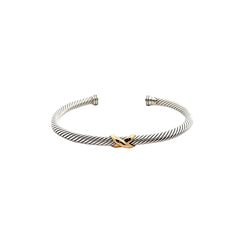 Pre-Owned David Yurman X Classic Cable Station Cuff