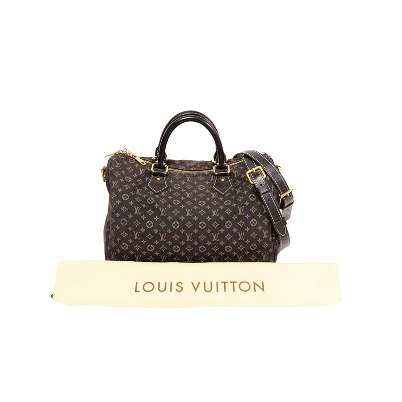 Pre-Owned Louis Vuitton Monogram Mini Lin Speedy Bandouliere 30