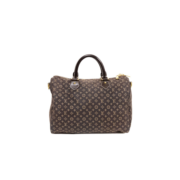 Pre-Owned Louis Vuitton Monogram Mini Lin Speedy Bandouliere 30