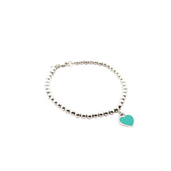 Pre-Owned Tiffany & Co. Return To Tiffany Heart Tag Bead Bracelet