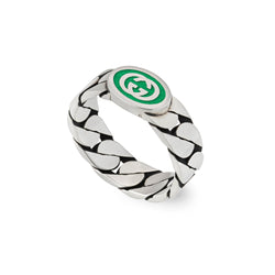 Gucci Green Interlocking G Ring