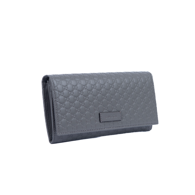 Pre-Owned Gucci Microguccissima GG Continental Flap Wallet