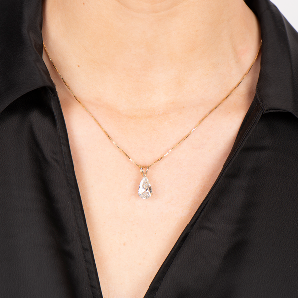 Pre-Owned Pear Diamond Pendant