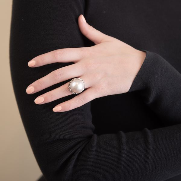 Pre-Owned Pearl Statement Ring