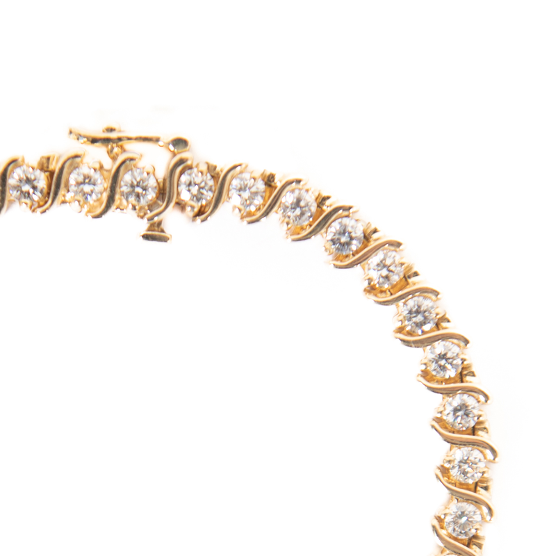 Pre-Owned S Link Diamond Tennis Bracelet