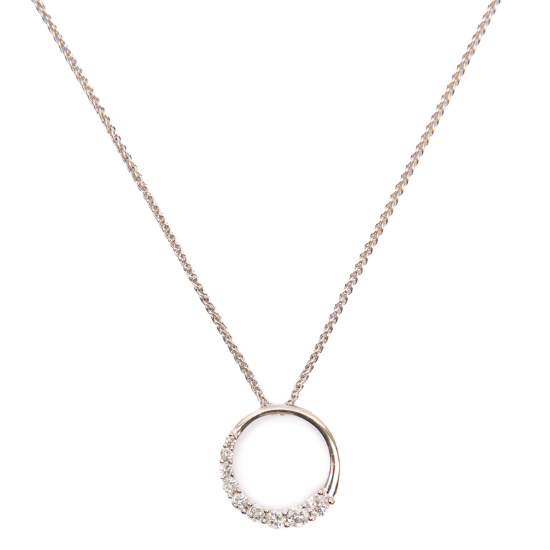 Pre-Owned Diamond Circle Pendant