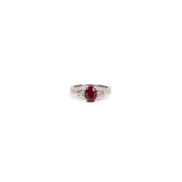 Pre-Owned Ruby and Diamond Ring