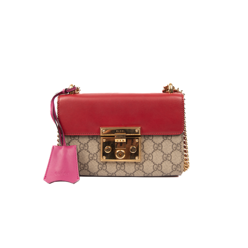 Pre-Owned Gucci Padlock Small GG Shoulder Bag