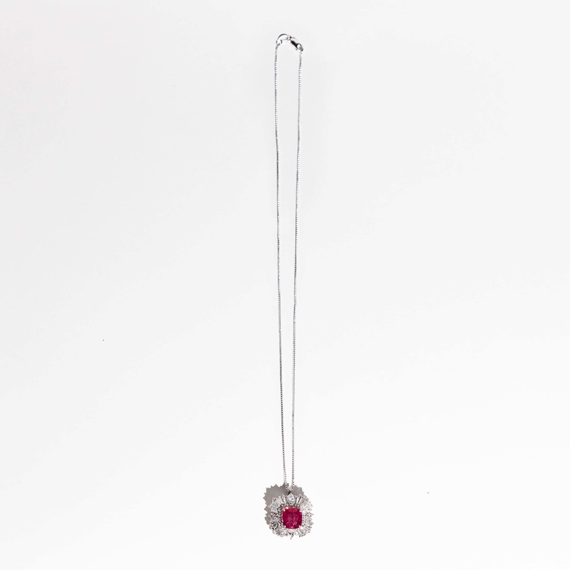 Pre-Owned Ruby and Diamond Convertible Pendant Ring