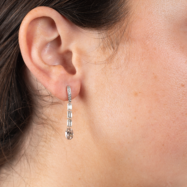 Pre-Owned Michael Werdiger Diamond Drop Earrings