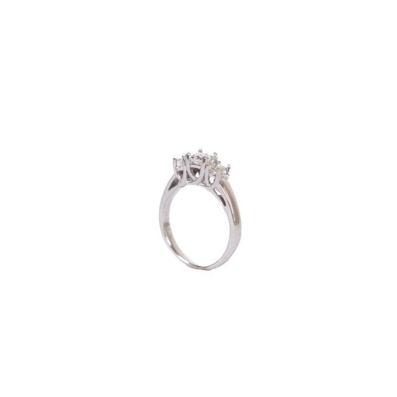 Pre-Owned Three Stone Diamond Engagement Ring