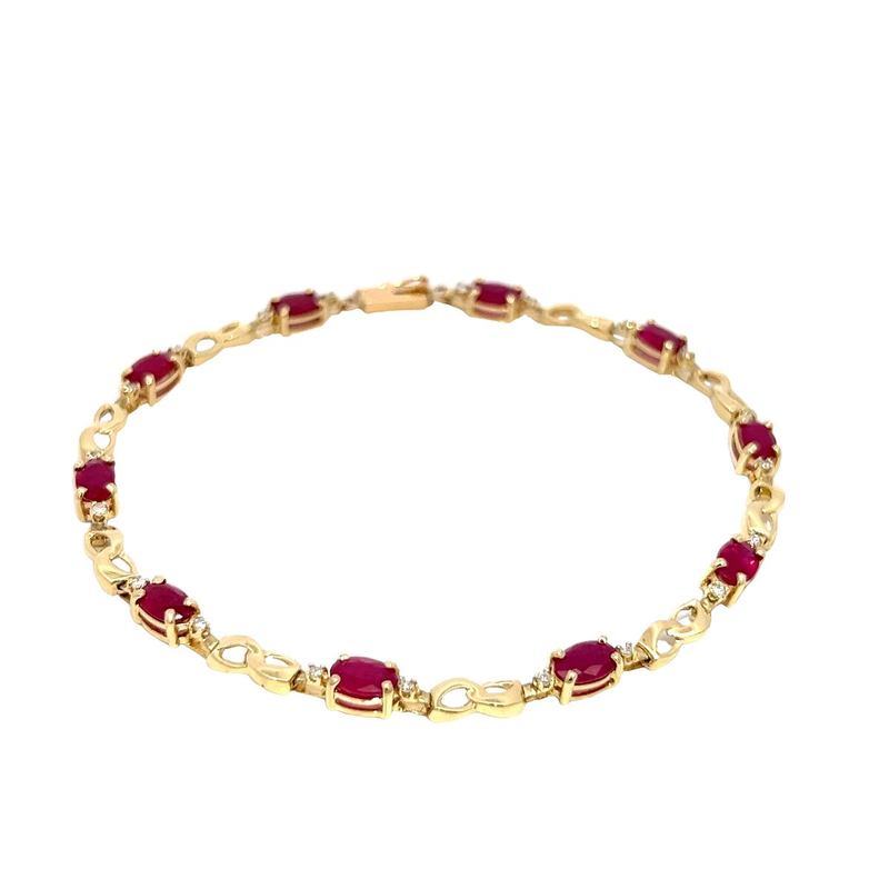 Pre-Owned Ruby and Diamond Bracelet