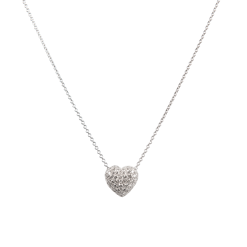 Pre-Owned Kwiat Diamond Heart Necklace