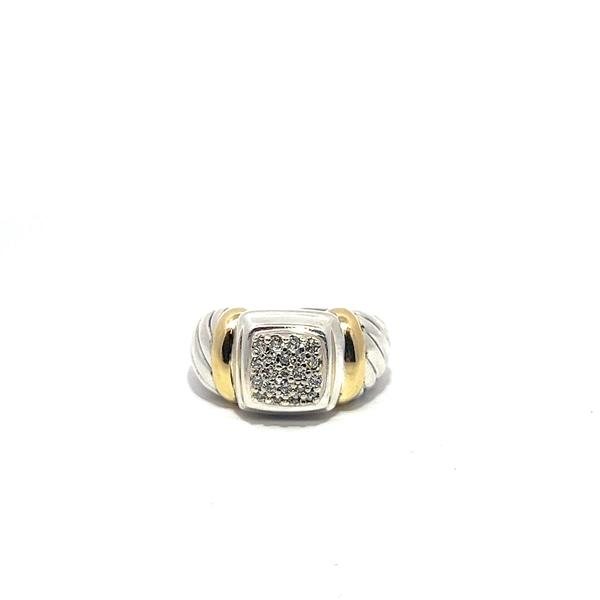 Pre-Owned David Yurman Diamond Cable Noblesse Ring