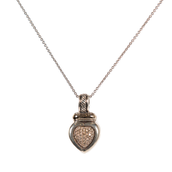 Pre-Owned David Yurman Diamond Pave Heart Enhancer