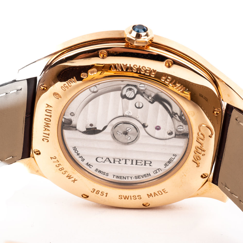 PRE-OWNED CERTIFIED 18KRG DRIVE DE CARTIER WATCH