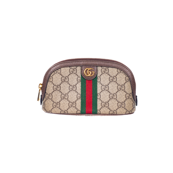 Pre-Owned Gucci GG Supreme Ophidia Medium Cosmetic Case