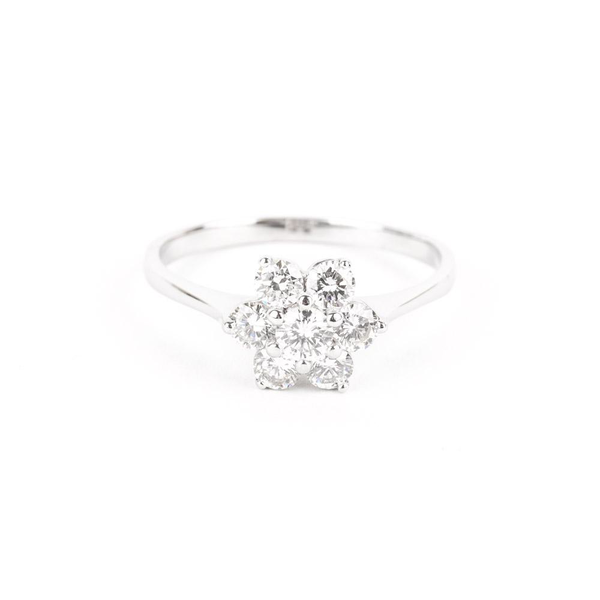 Pre-Owned Diamond Cluster Ring