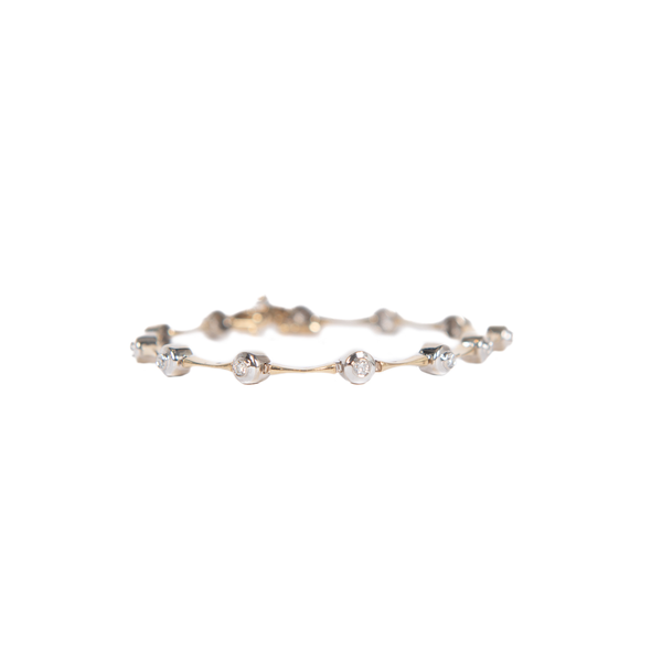 Pre-Owned Diamond Station Line Bracelet