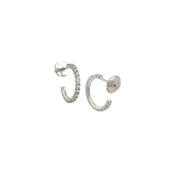 Pre-Owned Cartier Diamond Etincelle De Cartier Small Hoops