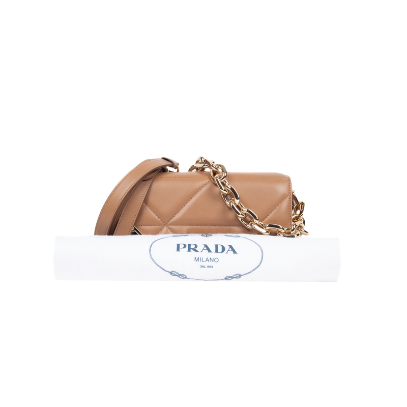 Pre-Owned Prada Nappa Quilted Shoulder Bag