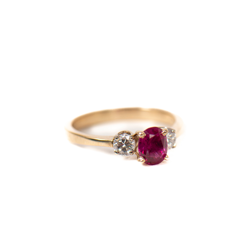 Pre-Owned Ruby and Diamond Ring