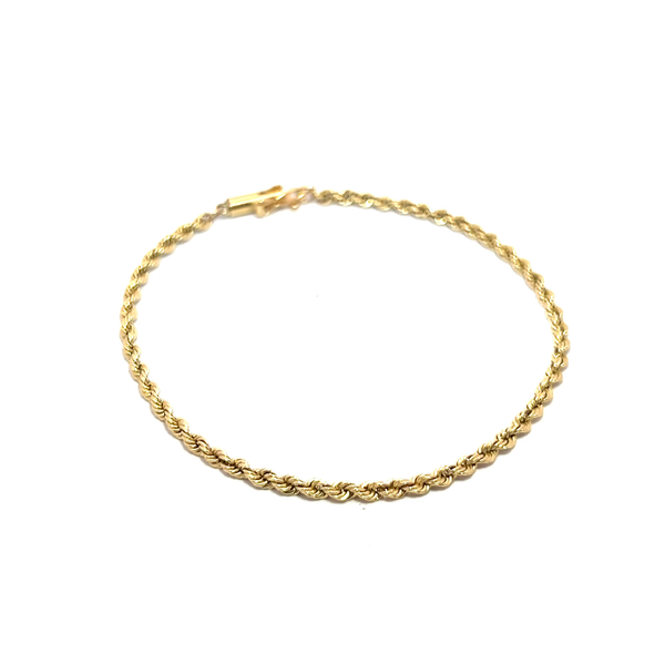 Pre-Owned Yellow Gold Rope Bracelet