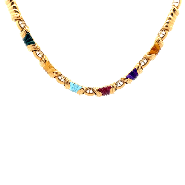 Pre-owned Multi-Gemstone Necklace 