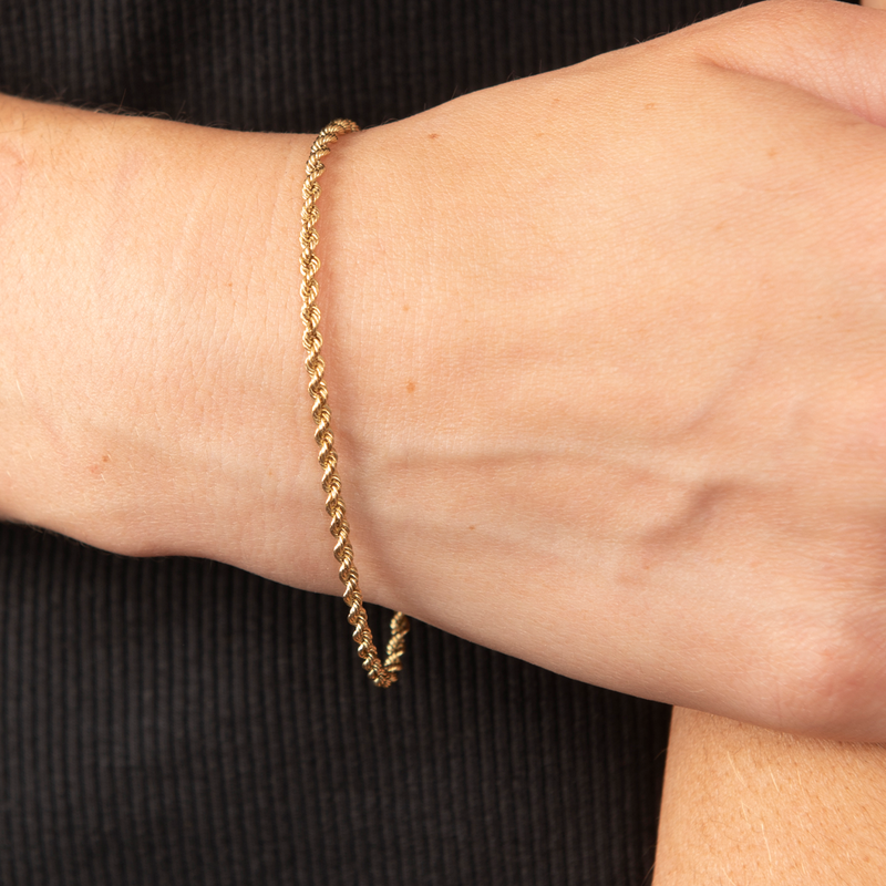 Pre-Owned Yellow Gold Rope Bracelet