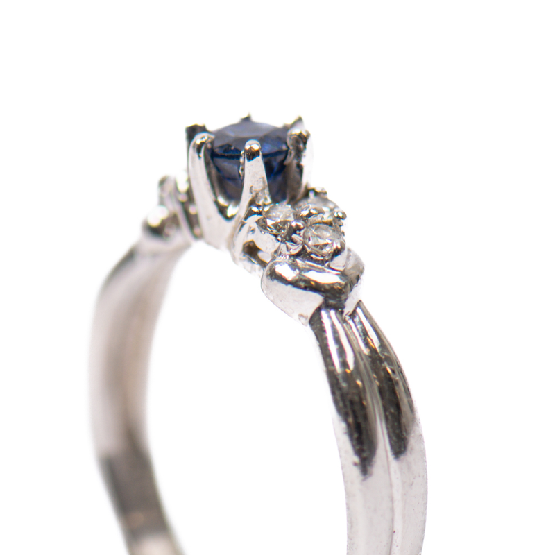 Pre-Owned Sapphire and Diamond Ring