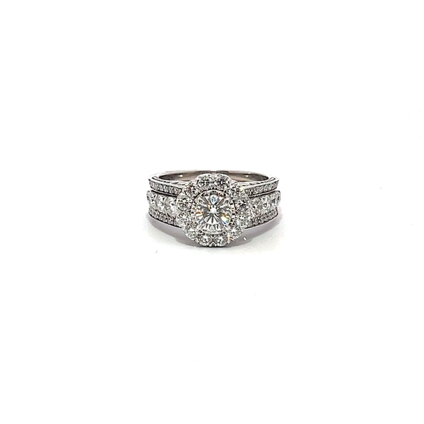 Pre-Owned Christopher Designs Halo Diamond Engagement Ring